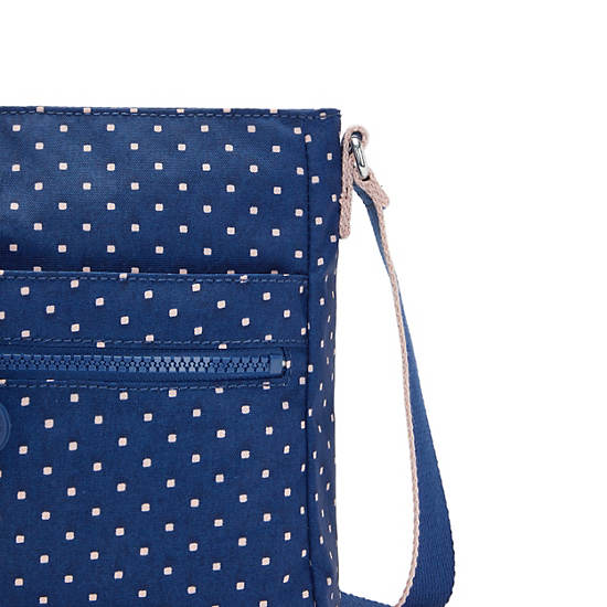 Kipling New Angie Printed Crossbody Veske Blå | NO 2015AH